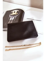 Kabelka Klopna S Ozdobným Srdcem Eko Semišová Černá Evilinas