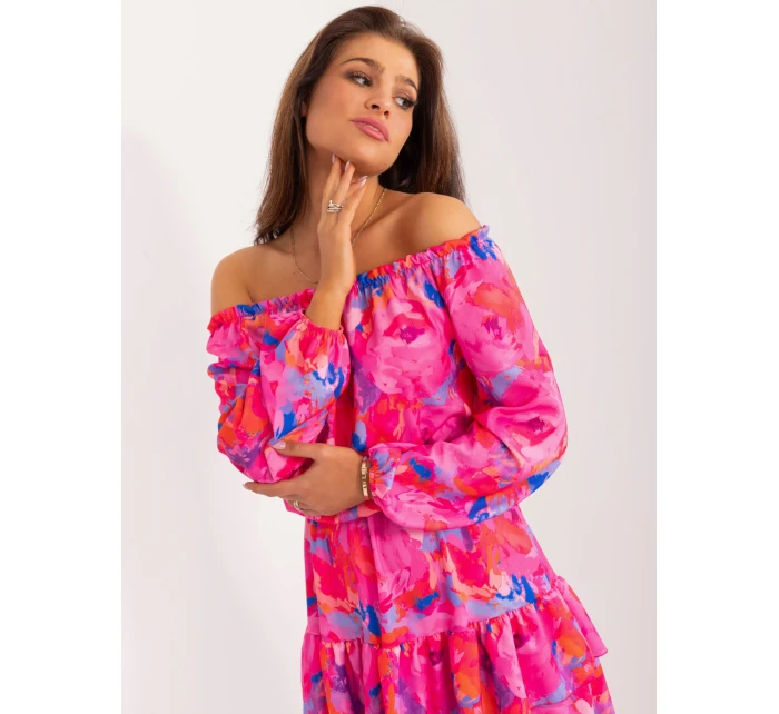 WN SK 8282 šaty.32 tmavě růžová