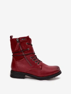 Dámské kotníkové boty Perfecto – bordó