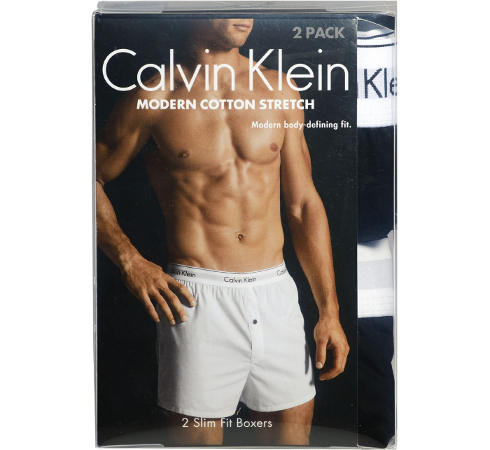 Pánské spodní prádlo BOXER SLIM 2PK 000NB1396AJKZ - Calvin Klein