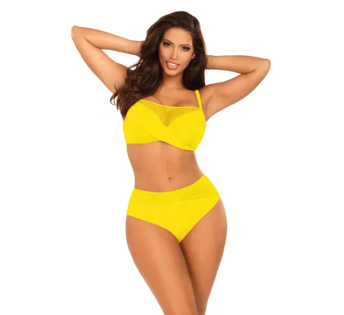 Dámské dvoudílné plavky Fashion 32 S1002N3-21 žluté - Self