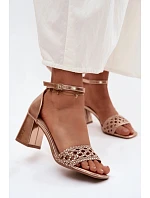 Sandály na podpatku  model 227454 Step in style