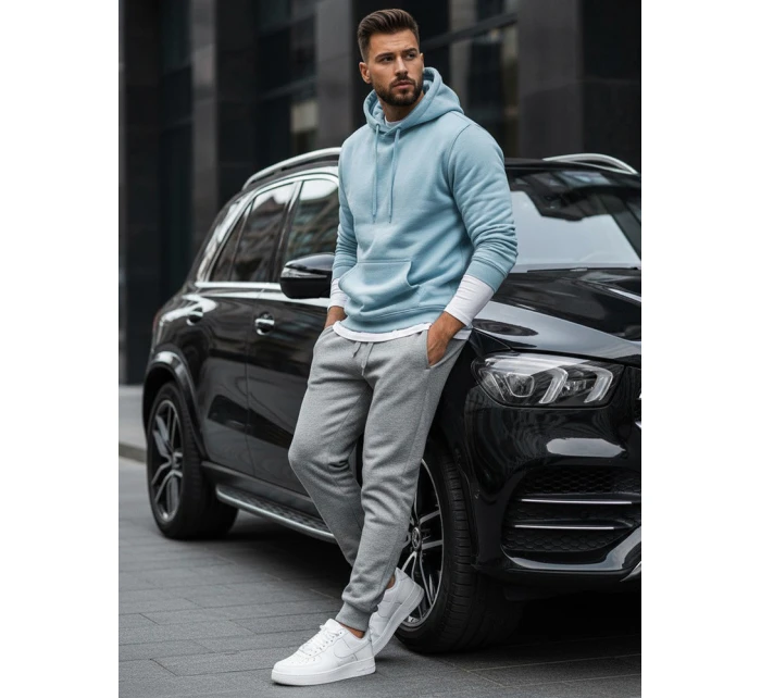 Pánská mikina s kapucí modrá FashionStreet BX5107