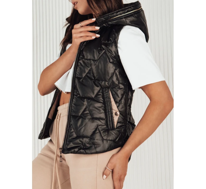 Dámská prošívaná vesta NICOLAS černá FashionStreet TY4120 Dámská prošívaná vesta NICOLAS černá FashionStreet TY4120