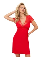 Noční košile Roxana red - Donna