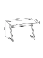 Herní stůl RS mm x 600 mm x 750 model 21492111 Herní stůl RS mm x 600 mm x 750 model 21492111