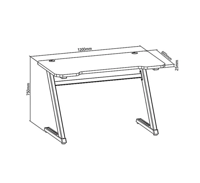 Herní stůl RS mm x 600 mm x 750 model 21492111 Herní stůl RS mm x 600 mm x 750 model 21492111