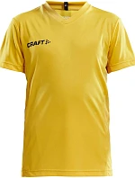 Craft Teamwear Squad Go Jersey Solid Jr Dětské sportovní tričko s výstřihem do V 82.5582 sweden yellow