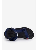 Pánské sandály na suchý zip Big Star model 21609131 Námořnická modrá - Big Star Shoes Pánské sandály na suchý zip Big Star model 21609131 Námořnická modrá - Big Star Shoes