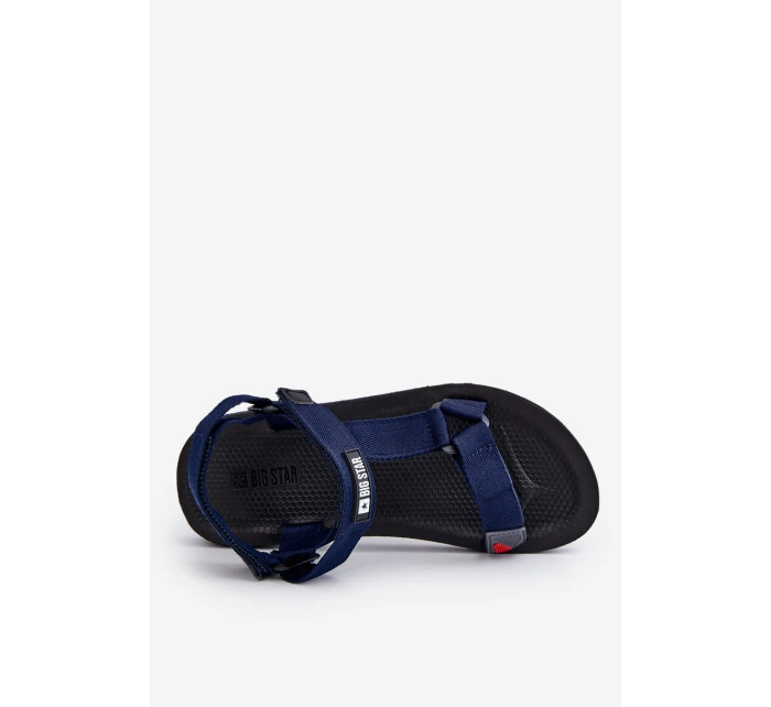 Pánské sandály na suchý zip Big Star model 21609131 Námořnická modrá - Big Star Shoes Pánské sandály na suchý zip Big Star model 21609131 Námořnická modrá - Big Star Shoes