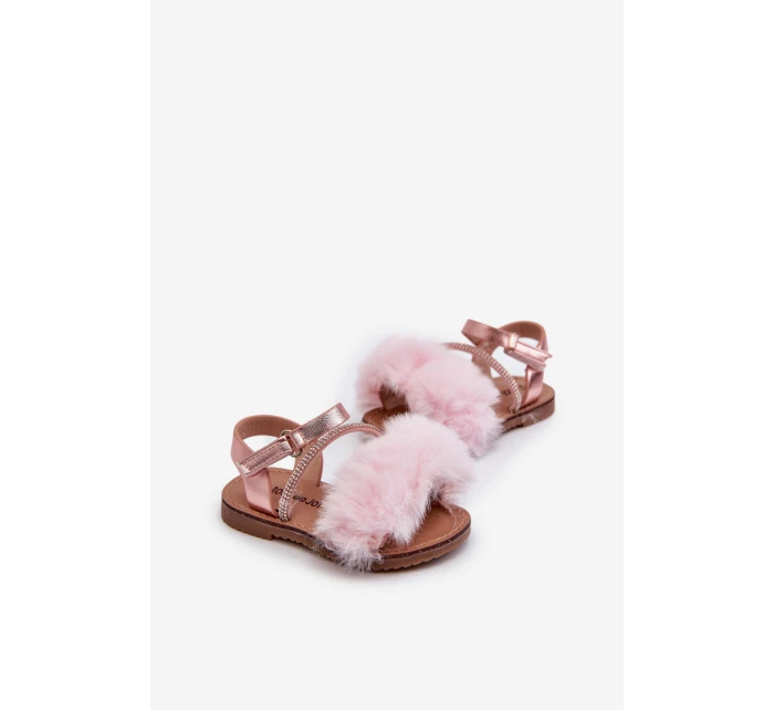 dětské sandálky s mašlí na suchý zip růžové model 21662964 - Boto dětské sandálky s mašlí na suchý zip růžové model 21662964 - Boto