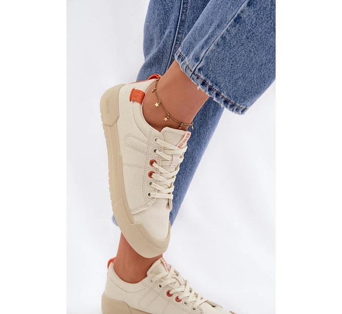 Dámské tenisky Big Star model 22100139 Memory Foam System Béžové - Big Star Shoes Dámské tenisky Big Star model 22100139 Memory Foam System Béžové - Big Star Shoes