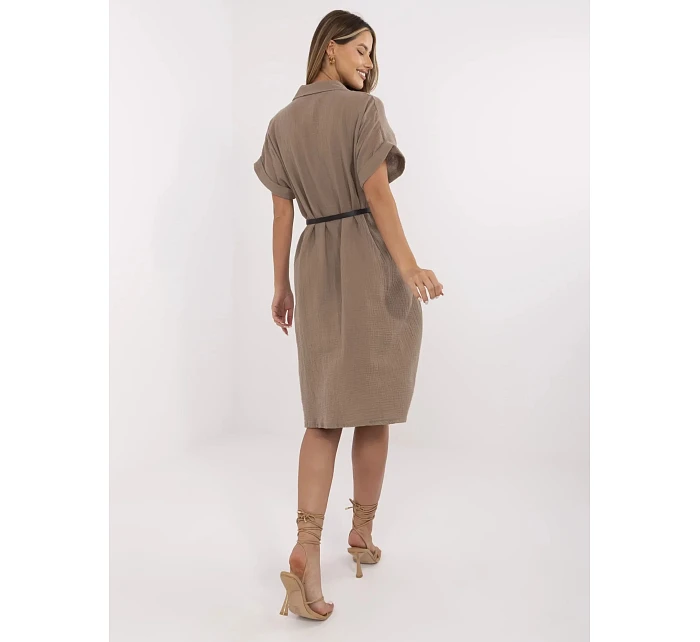 MI SK šaty A2494.99 hnědá MI SK šaty A2494.99 hnědá