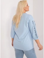 Bluzka RV BZ model 19658591 jasny niebieski - FPrice Bluzka RV BZ model 19658591 jasny niebieski - FPrice
