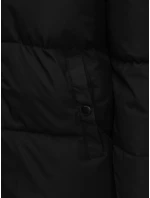 Pánská zimní bunda s kapucí černá FashionStreet TX5132 Pánská zimní bunda s kapucí černá FashionStreet TX5132