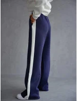 modrý hrubší dámský bavlněný komplet s rozepínací mikinou model 20905694 - Moon