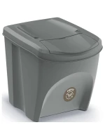 Odpadkové koše 25 l sortibox set4 ks šedý kámen dětské