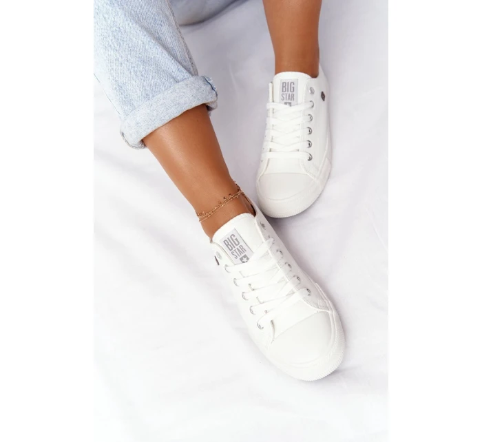 Dámské Kozene Tenisky Big Star Bílé V274869 Dámské Kozene Tenisky Big Star Bílé V274869