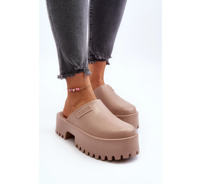 Dámské žabky na masivní podrážce Big Star model 21649446 Bílé - Big Star Shoes Dámské žabky na masivní podrážce Big Star model 21649446 Bílé - Big Star Shoes