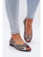 Vzorované baleríny s  stříbrné model 21685306 - Boto