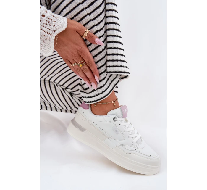 Dámské Tenisky Na Platformě LEE EMMA WOMEN LOW 50251014.00L Bílé