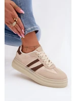 Dámské tenisky na platformě Béžové Galleria Dámské tenisky na platformě Béžové Galleria