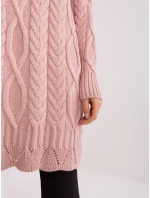 Sukienka BA SK model 19040767 jasny różowy - FPrice Sukienka BA SK model 19040767 jasny różowy - FPrice