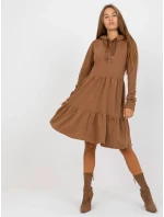 Šaty D10027C30287A6 hnědé