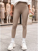 Dámské voskované legíny beige Dstreet model 21970474 - FashionStreet Dámské voskované legíny beige Dstreet model 21970474 - FashionStreet