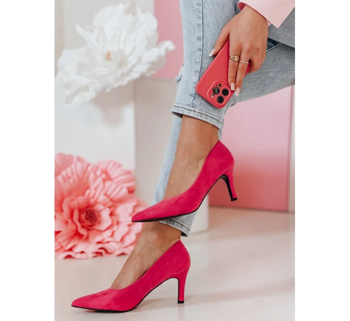 Dámské lodičky na vysokém podpatku fuchsia model 21984522 - Dstreet