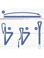 POPRUHY POPRUHY ÚCHYTY KARABINY ZÁVĚSNÉ UCHYCENÍ K HOUPACÍ SÍTI PROGARDEN