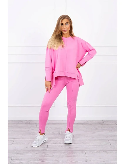 Souprava s oversize halenkou světle růžová Souprava s oversize halenkou světle růžová