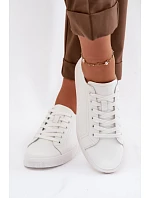 Kožené dámské tenisky Vinceza 79536 Bílé