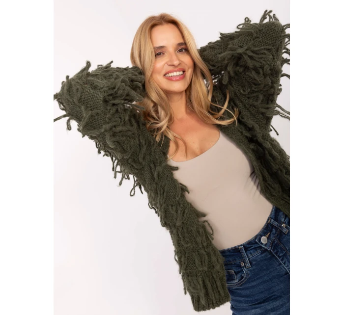 Sweter MI SW model 21309906 khaki - FPrice Sweter MI SW model 21309906 khaki - FPrice