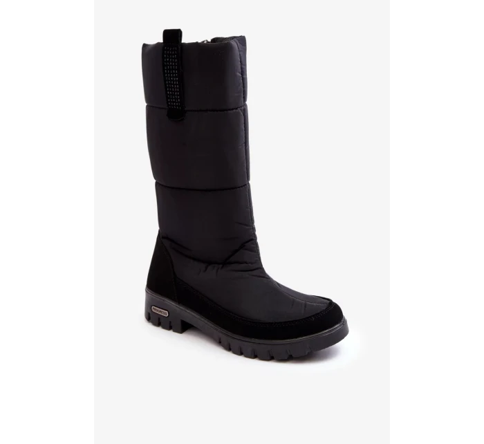 Dámské zateplené boty do sněhu Progress Black Dámské zateplené boty do sněhu Progress Black
