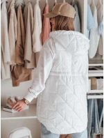 Dámská přechodná prošívaná vesta bílá Dstreet model 21987079 - FashionStreet