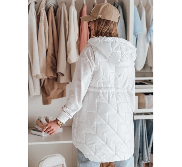 Dámská přechodná prošívaná vesta bílá Dstreet model 21987079 - FashionStreet