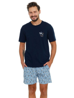Pánské pyžamo  tmavě modré model 18366066 - DN Nightwear