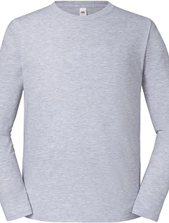 Fruit of the Loom Iconic 195 LSL Pánské tričko z těžké bavlny s dl. rukávem 16.1360 heather grey
