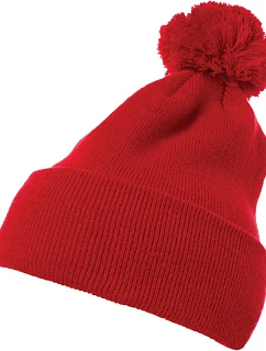 Flexfit 1501P Pletená čepice s bambulí 55.501P red