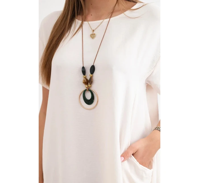 Šaty s kapsami a přívěskem světle béžová Šaty s kapsami a přívěskem světle béžová