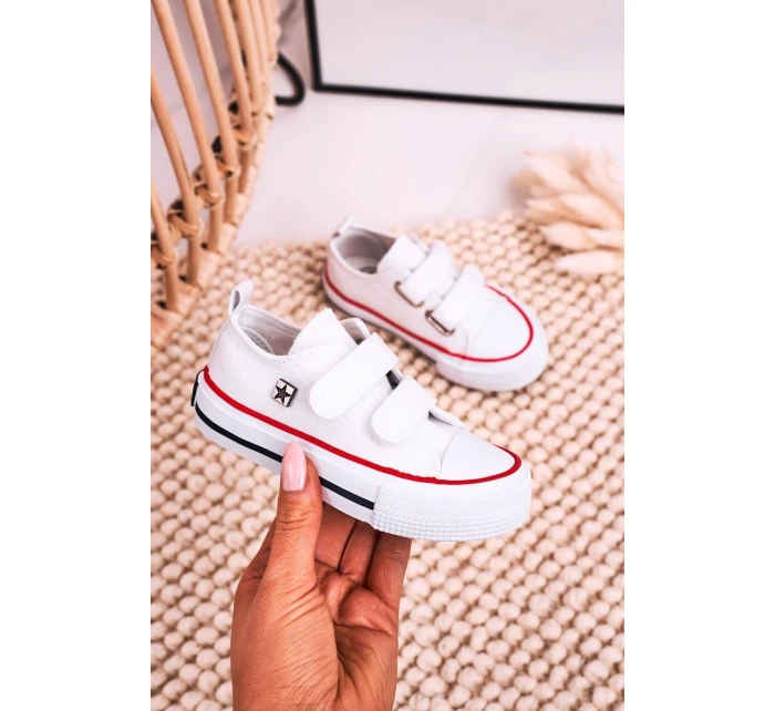 Dětské Tenisky Na Suchý Zip BIG STAR HH374199 Bile