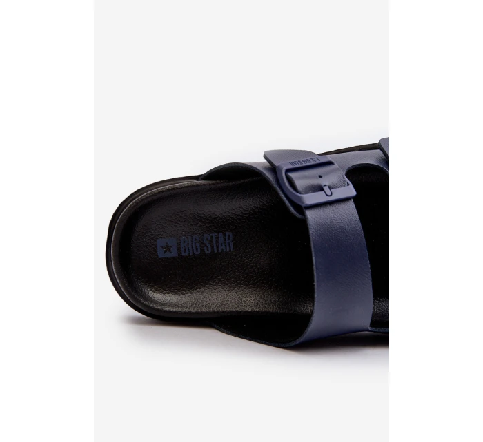 Lehké Pánské Sandály S Sponami Big Star NN174593 Modré Lehké Pánské Sandály S Sponami Big Star NN174593 Modré