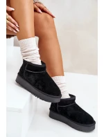 Dámské semišové sněhule na platformě černé model 21670434 - Boto Dámské semišové sněhule na platformě černé model 21670434 - Boto