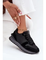 Kožené Dámské Tenisky Big Star model 21705821 HIPOLY SYSTEM Černé - Big Star Shoes Kožené Dámské Tenisky Big Star model 21705821 HIPOLY SYSTEM Černé - Big Star Shoes