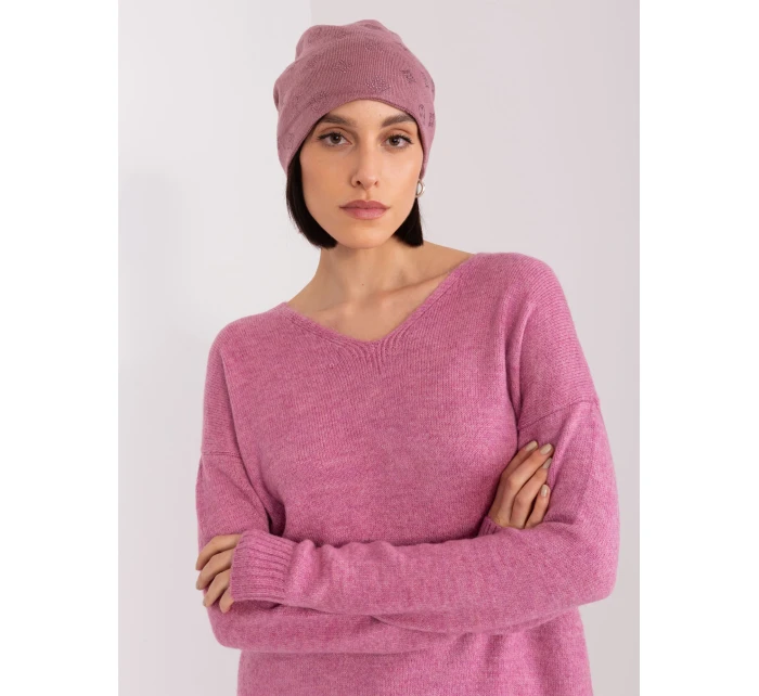 Czapka AT CZ model 19040938 fioletowy - FPrice Czapka AT CZ model 19040938 fioletowy - FPrice