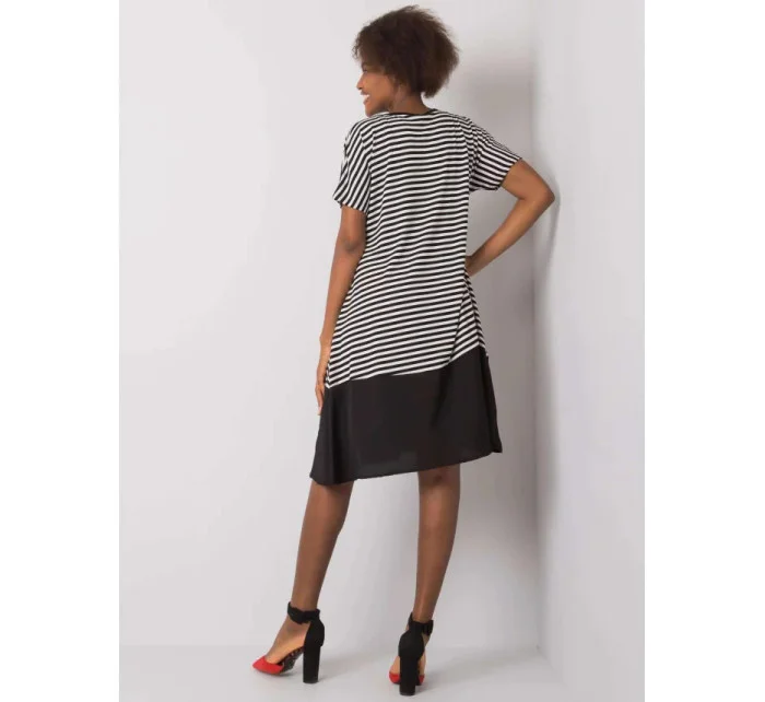 Dámské šaty TO-SK-1630.71P Černá s bílou - FPrice