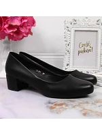 Dámské lodičky na klínku SK354A černé - Sergio Leone