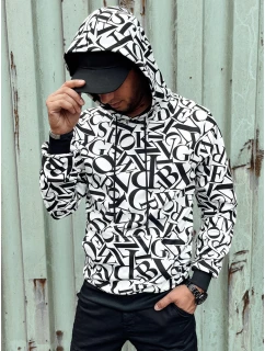 Pánská mikina s kapucí bílá Dstreet model 21978915 - FashionStreet