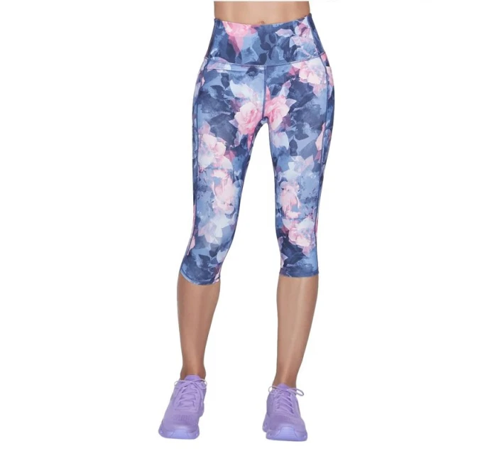 Skechers Go Walk Capri legíny s vysokým pasem Summer Rose CP1-NVHP Vícebarevné XS